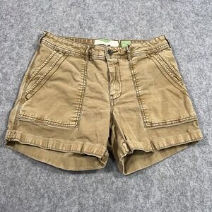 Anthropologie Brown The Wanderer High Rise Chino Cargo Shorts Women's‎ Size 27